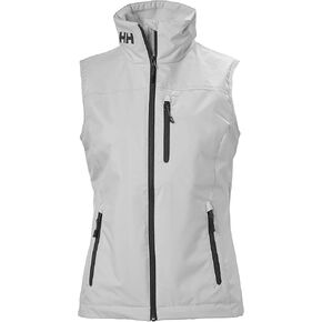 Helly Hansen Women's Crew Waterproof, Windproof, & Breathable Sailing Vest, 853 Grey Fog, XX-Large