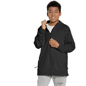 سترة مطر للأولاد من DEVOROPA للشباب لركوب الدراجات مقاومة للماء وخفيفة الوزن وقابلة للتعبئة للأطفال في الهواء الطلق لركوب الدراجات والجري سترة واقية من الرياح in Kuwait