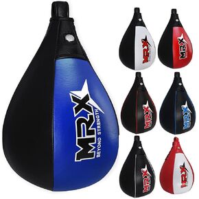 أكياس ملاكمة السرعة MRX من الجلد الطبيعي حقيبة تدريب MMA للسرعة الملاكمة التايلاندية SpeedKills اللكم، حقيبة دودج المذهلة للتمرين وحقيبة الملاكمة الاحترافية للمنزل وصالة الألعاب الرياضية للأطفال والرجال والنساء