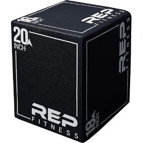 REP FITNESS 3-in-1 Soft Plyo Box – Safe for Shins - Non-Slip Multi-Use Plyometric Box for Jumping, Conditioning, and Strength Training – Choose from 3 Different Sizes