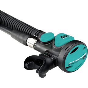 Atomic Aquatics SS1 Inflator| Reliable Integrated inflator/Regulator | Fits virtually All BCDs from Other Brands| Superior Breathing Performance | Easy to Operate | Aqua, Stainless Steel