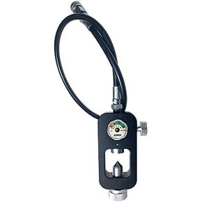 Diving Tank Refill Adapter Scuba Adapter Support 3000Psi Pressure 8mm Scuba Tank Refill Adapter Aluminium Alloy Diving Oxygen Cylinder Refill Adapter for Oxygen Cylinder Diving Equipment