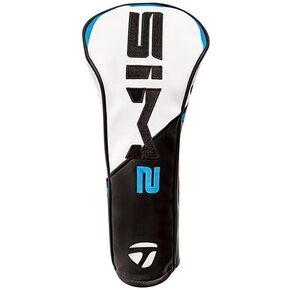 TaylorMade New 2021 Golf Sim2 Fairway Wood Headcover Black/White/Blue/Lime Neon