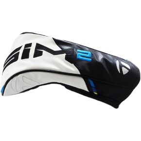 TaylorMade New 2021 Golf Sim2 Driver Headcover Black/White/Blue/Lime Neon