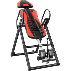 YOLEO Inversion Table Training Equipment Massage & Heat Inversion Table ITM280 Back Pain Relief Equipment w/Remote Control, Reversible Ankle Holders, Heavy Duty up to 320lbs