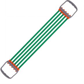 Arm and Chest Muscle Trainer,Chest Exercise Equipment,Chest Dilator,5 Tubes Ajustable Arm Strength Trainer, Strength Training Equipment for Home Fitness Muscle (Green)