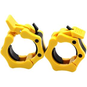 Barbell Clamps 2 inch, Heavy Duty Exercise Collars 2" Quick Release Pair of Locking Pro Olympic Weight Bar Plate Locks Collar Clips for Workout Weightlifting Fitness Training - Red in Kuwait
