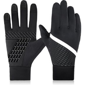 JEELAD Kid Winter Warm Sports Gloves Touch Screen Windproof Running Glove for Snow Cycling Bike Riding Hiking Soccer Outdoor Children Boys Girls