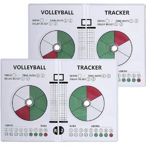 2Pcs Volleyball Trackers,Portable Volleyball Rotation Trackers with Marker,Sport Volleyball Rotation Trackers for Strategy Techniques Officials Referees and Coaches