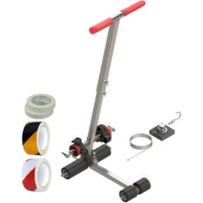 Basketball Court Line Striping Machine, Court Line Tape Machine Striping Line Marking Machine Tape Applicator Line Striper for Parking Lots and Road Warning