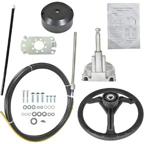 13 FT Outboard Rotary Steering System Kit Universal Replacement for Marine Boat Outboard