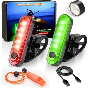 Botepon Kayak Navigation Lights Stern Lights Battery Operated, Waterproof Kayak Lights For Night Kayaking, Paddle Board Lights, Marine Safety Lights For Pontoon Boat, Bass Boat, Dinghy