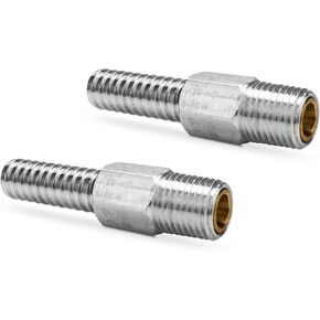 Marine Anti Siphon Valve Replacement for Boat Fuel Tank Pickup Tube with 1/4" NPT, 3/8" Hose for Marine Fuel Tank Valve, Aluminum, 2 Pack.