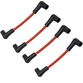 4 Pcs 18-8816 6" Spark Plug Ignition Coil Wires fit OMC Johnson Evinrude V4-V6 10-235 HP Outboard Motors Interchangeable with 582365 ZF478V
