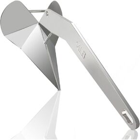 Delta Style Boat Anchor, Delta/Wing Style Boat Anchor Heavy Duty Marine Grade Polished, Triangle Plow Anchor 316 Stainless Steel for Pontoon, Sail, Boats(14lbs,17lbs,22lbs)