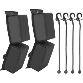 PWC Jet Ski Bumpers Boat Fenders with 4 Elastic Cords, Boat Bumpers for Docking 2 Pack, Jet Ski Accessories Dock Fenders Boat Bumpers, 14 x 6 x 3.2 inch