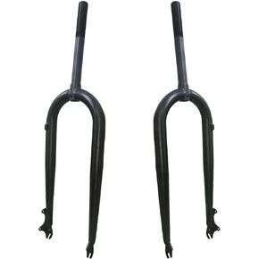 CDHPOWER 26X4 Fat Tire Bike Fork, Disc Brake Steerer 215mm, Steel Rigid Bike Fork 1" Threaded Bicycle Front Fork