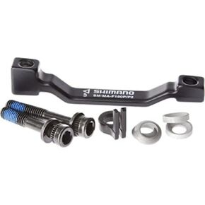 SHIMANO Spares Adapter for Post Type calliper, for 180mm Post Fork Mount to 203 mm Rotor, Black
