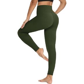YOLIX Workout Leggings for Women - High Waisted Yoga Pants Tummy Control Compression for Running