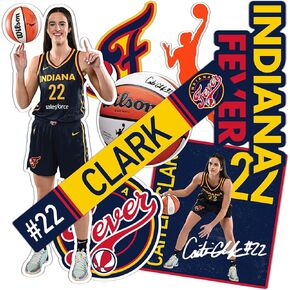 Desert Cactus Caitlin Clark Indiana Fever WNBA Women's National Basketball Association Officially Licensed Sticker Vinyl Decal Laptop Water Bottle Car Scrapbook (P5)
