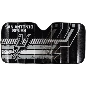 Fanmats 60041 NBA San Antonio Spurs Windshield Sun Auto Shade, Sun Shield Sun Visor | Accordion tri-fold for storage | 59" x 29.5", Colorful Team Design