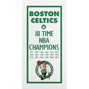 Northwest NBA Boston Celtics NBA Champions 2024 Beach Towel, 30" x 60", Lucky