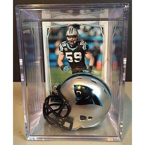 Carolina Panthers NFL Helmet Shadowbox w/Luke Kuechly card