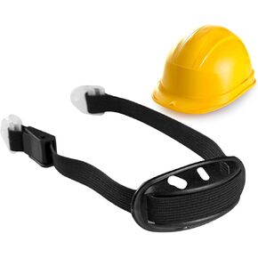 Black Safety Hard Hat with Adjustable Detachable Chin Strap, Cupped Chin Strap, Hardhat Accessories, Head Protection