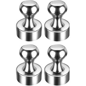 Magnetic Pins Pegboard with Storage Box Very Strong Conical Magnets Cork Board for Whiteboard Adhesion Magnets (Pack of 4)
