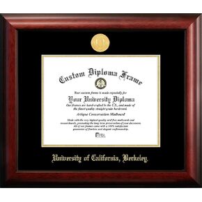 صور الحرم الجامعي NCAA California Golden Bears Berkeley إطار الدبلوم الذهبي المنقوش متعدد الألوان مقاس واحد