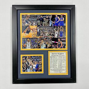 Denver Nuggets | 2022-2023 NBA Champions | Framed Photo Collage | 2 Sizes and Styles | (Mosaic, 18"x22")