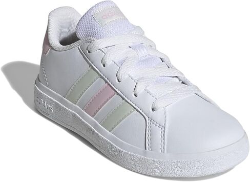 حذاء رياضي برباط من Adidas للجنسين للأطفال Grand Court Lifestyle (للأطفال الكبار). in Kuwait