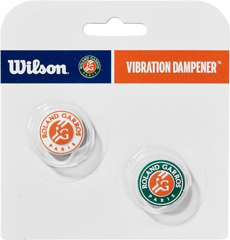 WILSON Roland-Garros Vibration Dampeners - 2 Pack, Orange/Green/White in Saudi Arabia