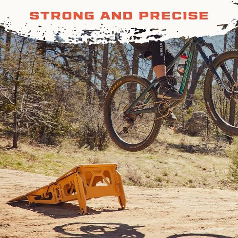 Ninja MTB Mach 1 Jump Ramp, Portable Jump Ramp, 3 Panel Ramp for All Ages, Ideal for MTB Bikes, BMX bikes, One Wheels, Scooters, Skateboards, and RC Cars in Saudi Arabia