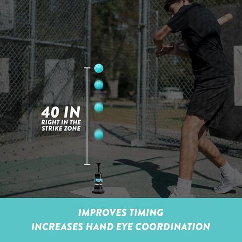 تي شيرت تدريب البيسبول 202، تي شيرت الضرب للتأرجح المثالي، آلة الضرب لممارسة الضرب بدون إبريق (202 كرة بوبر غير متضمنة) in Kuwait