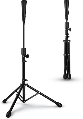 تيشيرتات بيسبول للضرب - تيشيرتات كرة لينة ثلاثية القوائم قابلة للتعديل للضرب للأطفال، تدريبات البيسبول، خفيفة وسهلة الحمل أثناء السفر، معدات تدريب الكرة للمراهقين البالغين in Kuwait