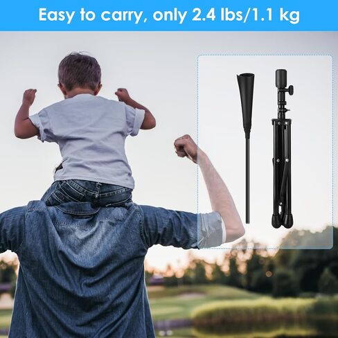 تيشيرتات بيسبول للضرب - تيشيرتات كرة لينة ثلاثية القوائم قابلة للتعديل للضرب للأطفال، تدريبات البيسبول، خفيفة وسهلة الحمل أثناء السفر، معدات تدريب الكرة للمراهقين البالغين in Kuwait