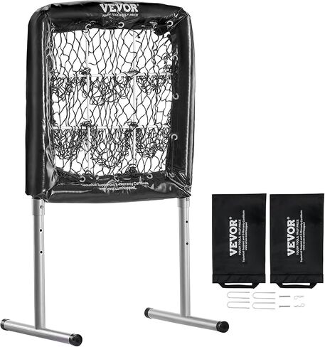 VEVOR28 x27 Softball Baseball Training Equipment for Hitting Pitching Practice, Heavy Duty Height Adjustable Trainer Aid with Strike Zone & 4 Ground Stakes, for Youth Adults in Saudi Arabia