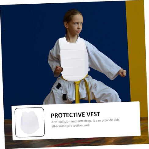 1Pc chest protector sweat vest muay thai chest guard taekwondo chest guard kids protector vest boxing in Saudi Arabia