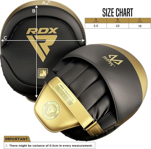 وسادات ملاكمة RDX قفازات تركيز منحنية، وسادات تدريب مايا هايد الجلدية ذات علامة احترافية بخطاف وضربة، MMA Muay Thai، تدريب الكيك بوكسينغ، الفنون القتالية، اللكم، درع الضربة اليدوية in Kuwait