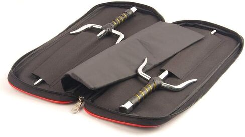 حافظة فنون قتالية معدنية مثمنة ساي فضية بطول 15 بوصة نينجا ساي&ساي (فضي، 15 بوصة) in Kuwait