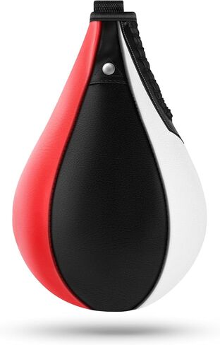 Boxing Speed Bag, PU Leather Punching Ball Boxing Ball with Pump Speed Training Equipment for Training Reaction Speed Boxing Accuracy Speedbag for Gym & MMA Muay Thai Sports Fitness in Saudi Arabia