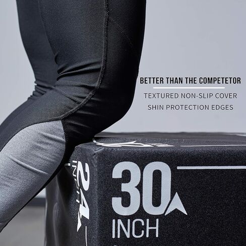 REP FITNESS 3-in-1 Soft Plyo Box – Safe for Shins - Non-Slip Multi-Use Plyometric Box for Jumping, Conditioning, and Strength Training – Choose from 3 Different Sizes in Kuwait