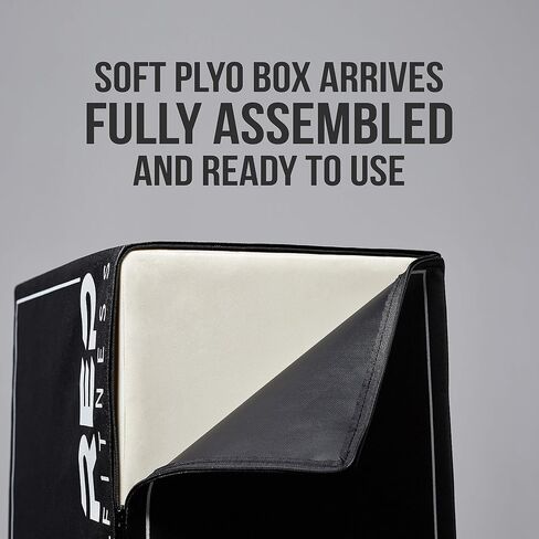 REP FITNESS 3-in-1 Soft Plyo Box – Safe for Shins - Non-Slip Multi-Use Plyometric Box for Jumping, Conditioning, and Strength Training – Choose from 3 Different Sizes in Kuwait