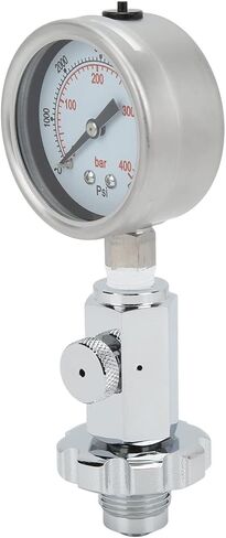 Diving Checker, Diving Air Pressure with 0‑400 Bar 0‑6000 PSI for DIN Diving Valve in Saudi Arabia