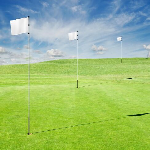 Mixweer 4 Pcs Solid Golf Flag with Tube Inserted Putting Green Flags 420d Nylon Portable Golf Pin Flags for Backyard Indoor Outdoor Yard Garden Practice, 20 x 13 Inches (Multi Colors) in Saudi Arabia
