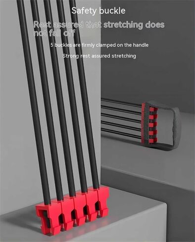 Arm and Chest Muscle Trainer,Chest Exercise Equipment,Chest Dilator,5 Tubes Ajustable Arm Strength Trainer, Strength Training Equipment for Home Fitness Muscle (Red) in Saudi Arabia