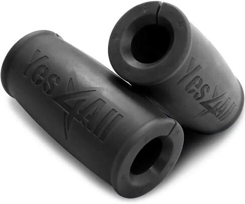Yes4All Thick Bar Dumbbell Grips, Non Slip High Density Silicone Rubber Barbell Grips for Weightlifting Muscle Growth in Saudi Arabia