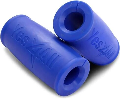 Yes4All Thick Bar Dumbbell Grips, Non Slip High Density Silicone Rubber Barbell Grips for Weightlifting Muscle Growth in Saudi Arabia