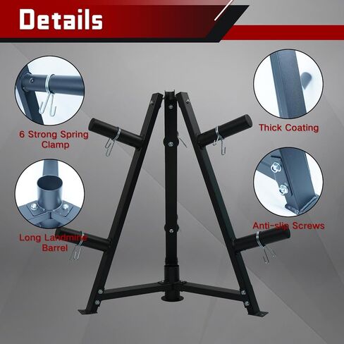 حامل لوحة الوزن، شجرة الوزن الأوليمبية للأطباق مقاس 5.08 سم، حامل لوحة الوزن لصالة الألعاب الرياضية المنزلية، تخزين لوحة الوزن شديدة التحمل in Kuwait